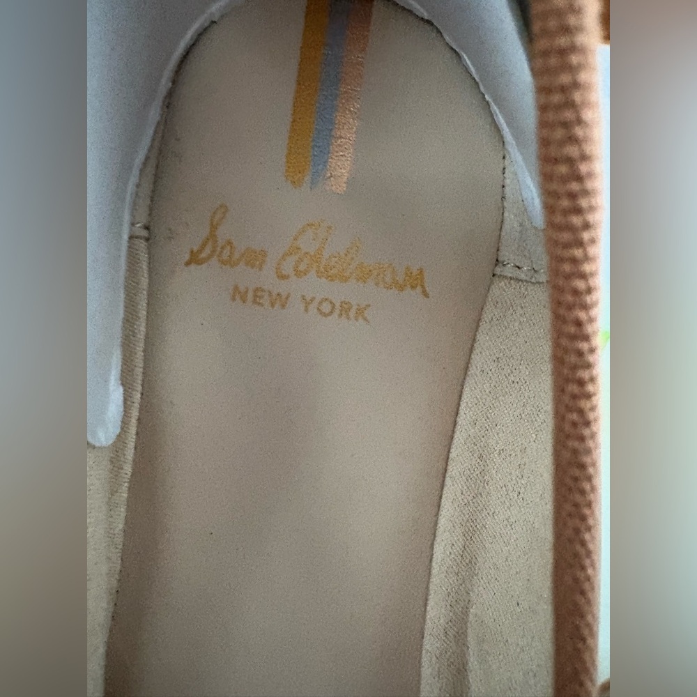 Sam Edelman Tan Camel Leather Felicia Luxe Flats Size 8.5 New in Box - Picture 5 of 8